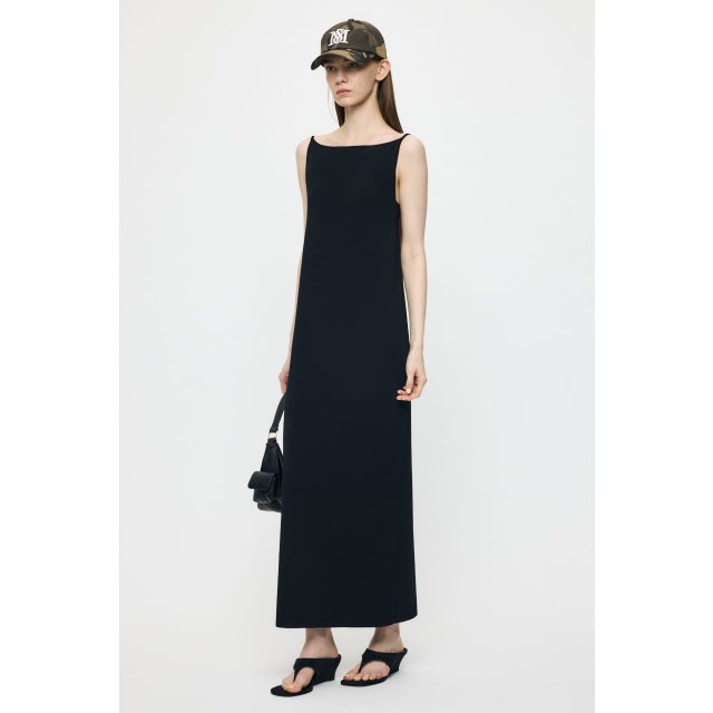 BACKLESS KNIT ドレス BLK