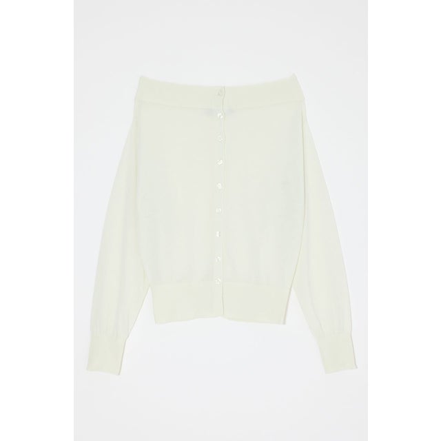 OFF SHOULDER SHEER カーディガン IVOY3