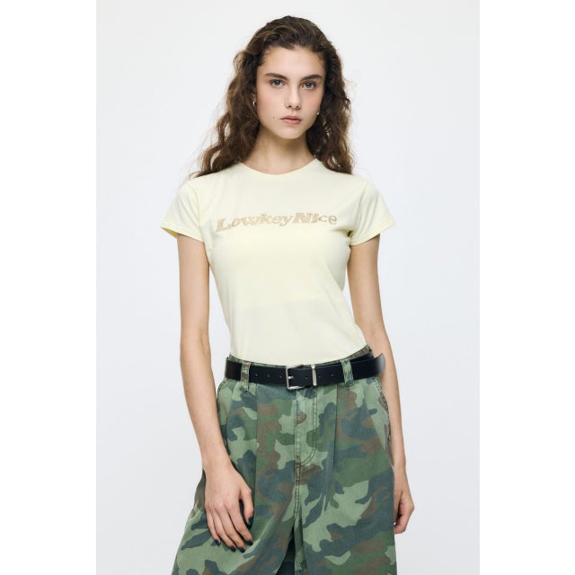 LOWKEY NICE BLING TEE L/YEL1