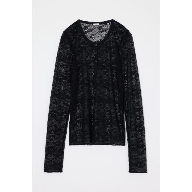 ES HENRY NECK レーストップス BLK