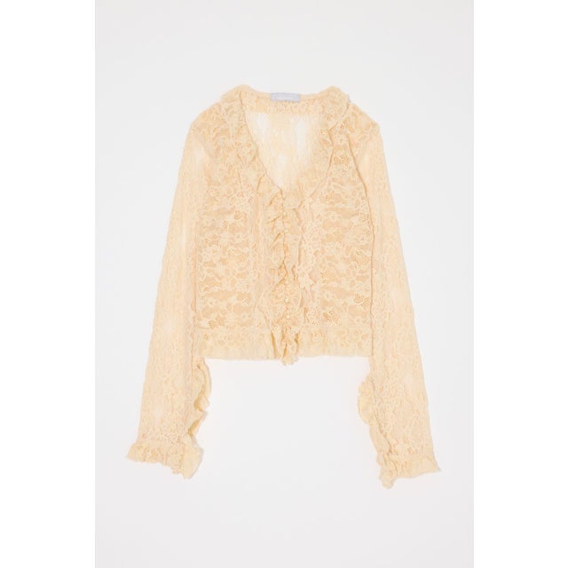 PATCH LACY RUFFLE トップス IVOY3