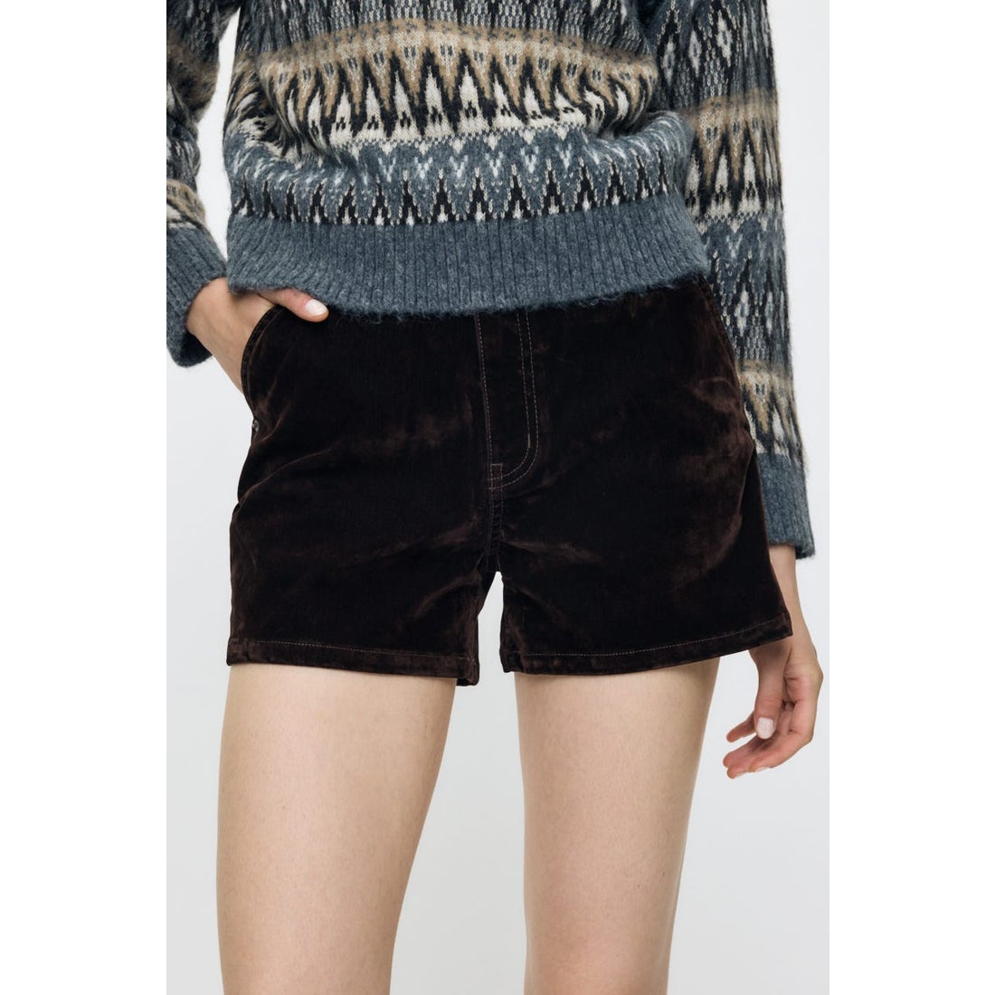 マウジー MOUSSY VELVET MICRO ショーツ （BLK） - ファッション通販