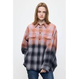 FADED CHECKED シャツ BLK