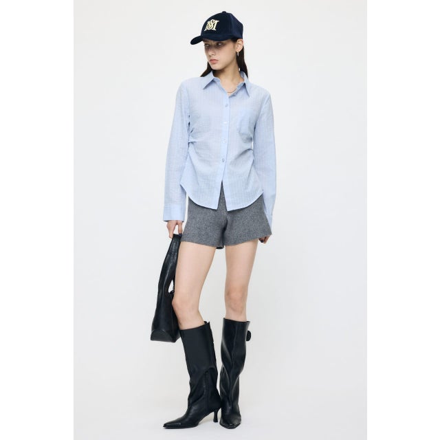 WAIST TUCK FIT シャツ BLU