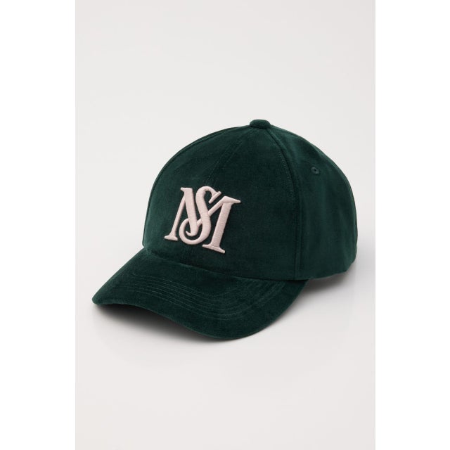 VELOUR LOGO キャップ GRN