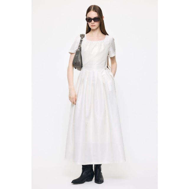 CLASSIC LONG ドレス 柄WHT5
