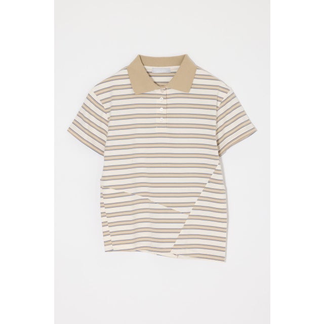 STRIPED TINY POLO シャツ O/WHT1