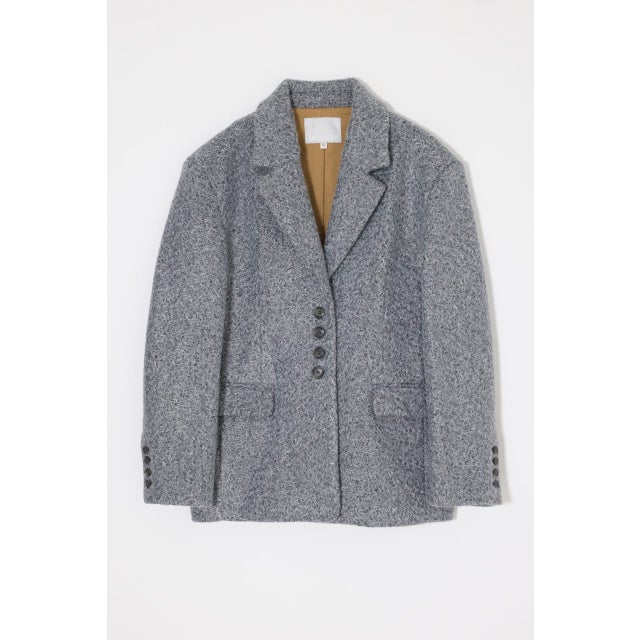 CURLY BOA OVER SIZED ジャケット GRY