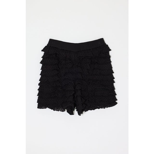 FRILL KNITTED ショーツ BLK