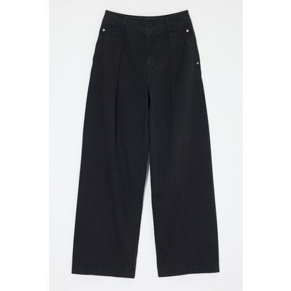 CURVE LINE TUCK パンツ L/BLK1｜詳細画像