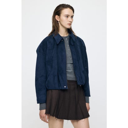 F/SUEDE PUFFER ブルゾン NVY｜詳細画像