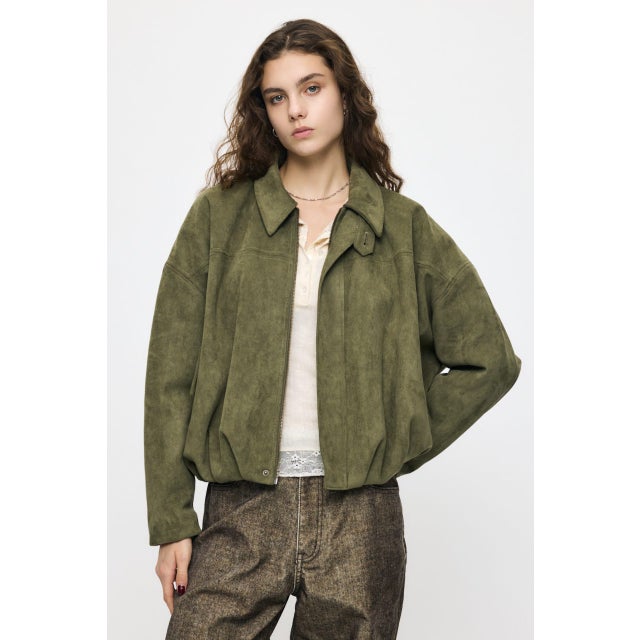 F/SUEDE PUFFER ブルゾン KHA