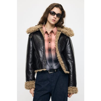 REVERSIBLE CURLY FUR ジャケット D/BRN3｜詳細画像