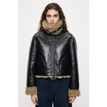 REVERSIBLE CURLY FUR ジャケット D/BRN3｜詳細画像