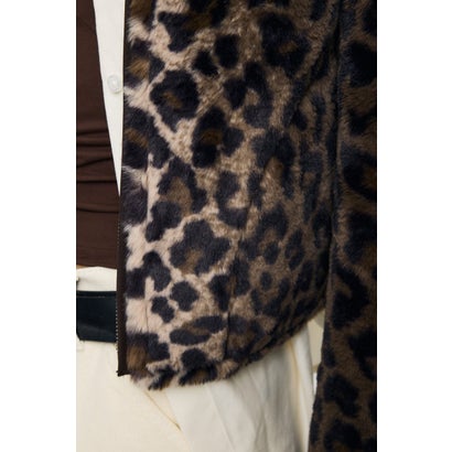 REVERSIBLE CURLY FUR ジャケット 柄BRN5｜詳細画像