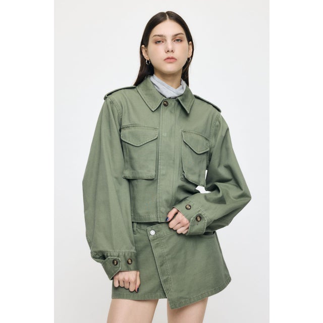 BACKSATIN BDU SHORTジャケット KHA