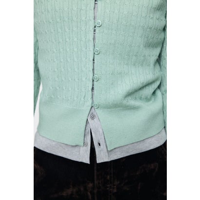 LAYERED LIKE KNIT トップス MINT｜詳細画像