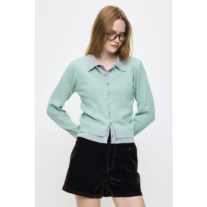 LAYERED LIKE KNIT トップス MINT｜詳細画像