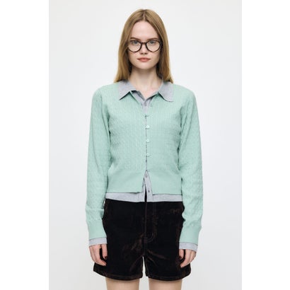 LAYERED LIKE KNIT トップス MINT｜詳細画像