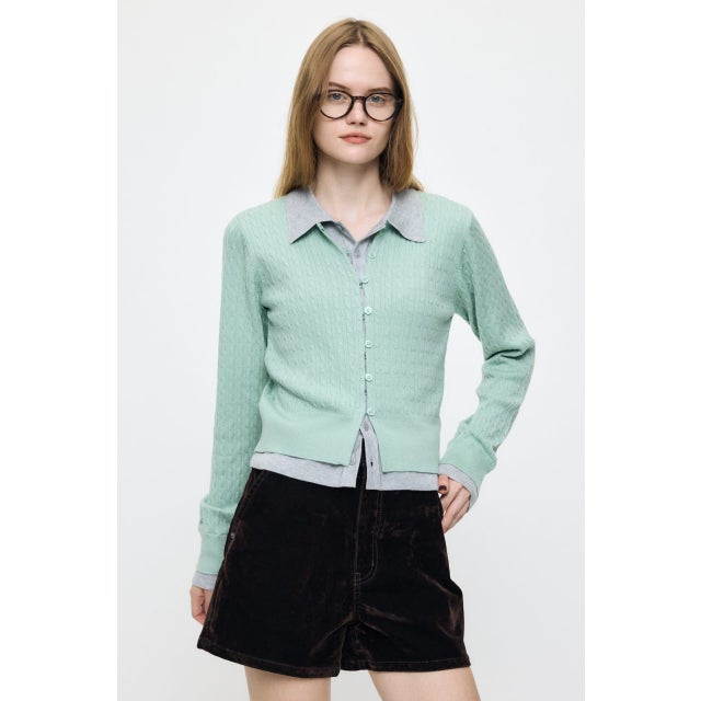 LAYERED LIKE KNIT トップス MINT