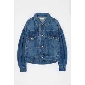 GATHER HEM DENIM ジャケット BLU