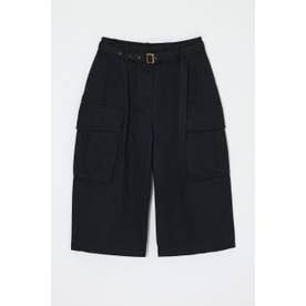 BACKSATIN CROPPED カーゴ L/BLK1