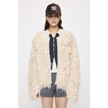 SHAGGY FEATHER カーディガン C.GRY｜詳細画像