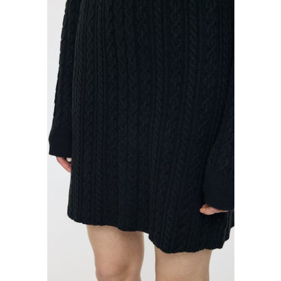 KNIT OFF SHOULDER MINI ドレス NVY｜詳細画像