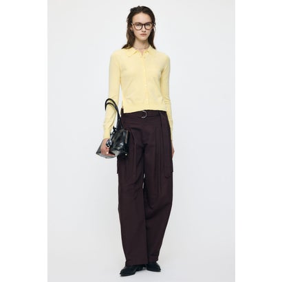 MANY WAY BUTTON KNIT シャツ L/YEL1｜詳細画像