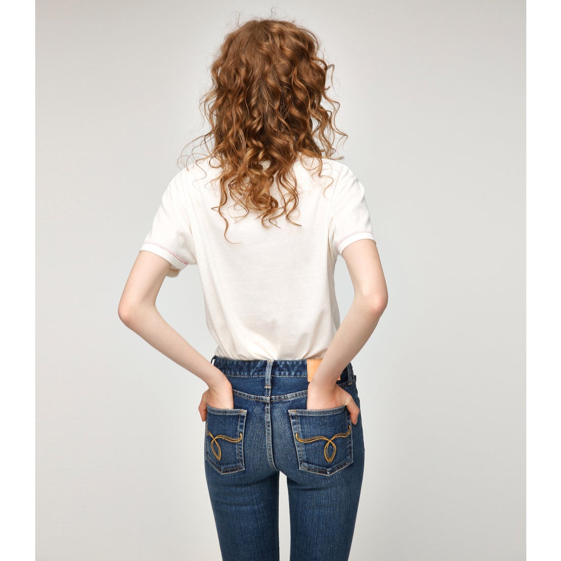 MOUSSY マウジー moussy WF Rebirth embroidery SKINNY （ブルー） -靴 
