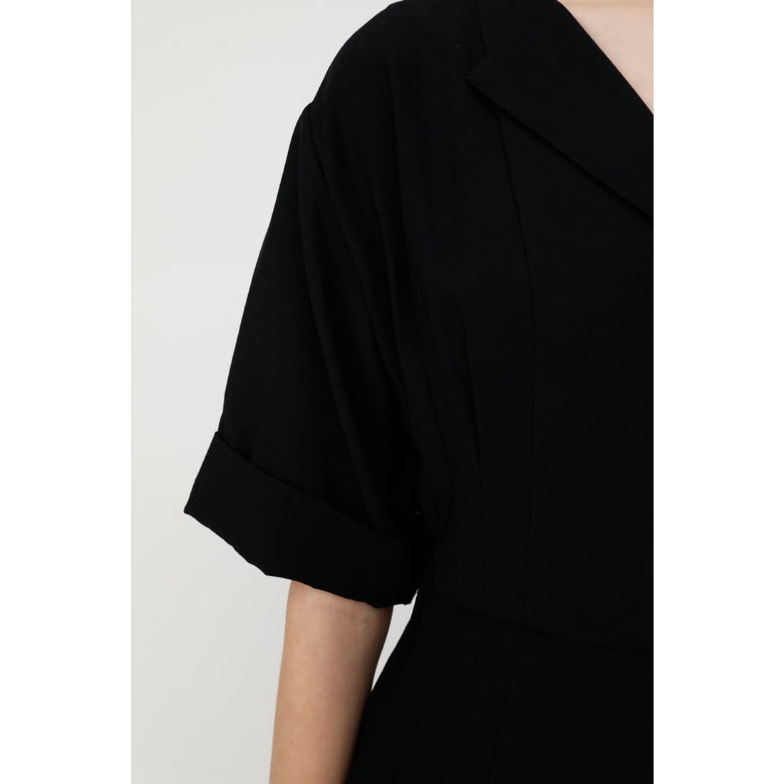 MOUSSY マウジー moussy TUCK WAIST H/S SHIRT DRESS （ブラック） -靴