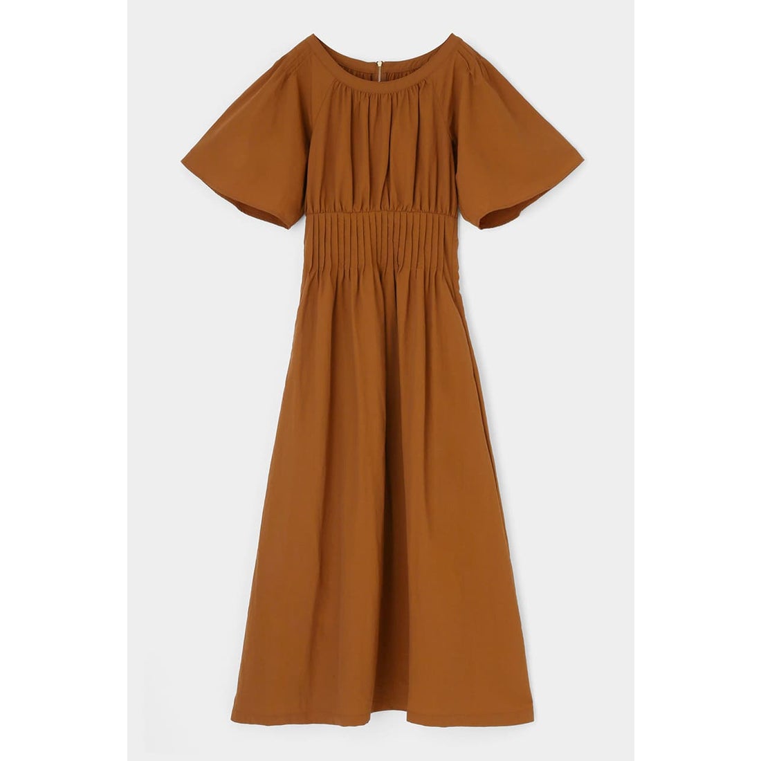 MOUSSY マウジー moussy BRUSHED FLOWER TUCK DRESS （ブラウン 