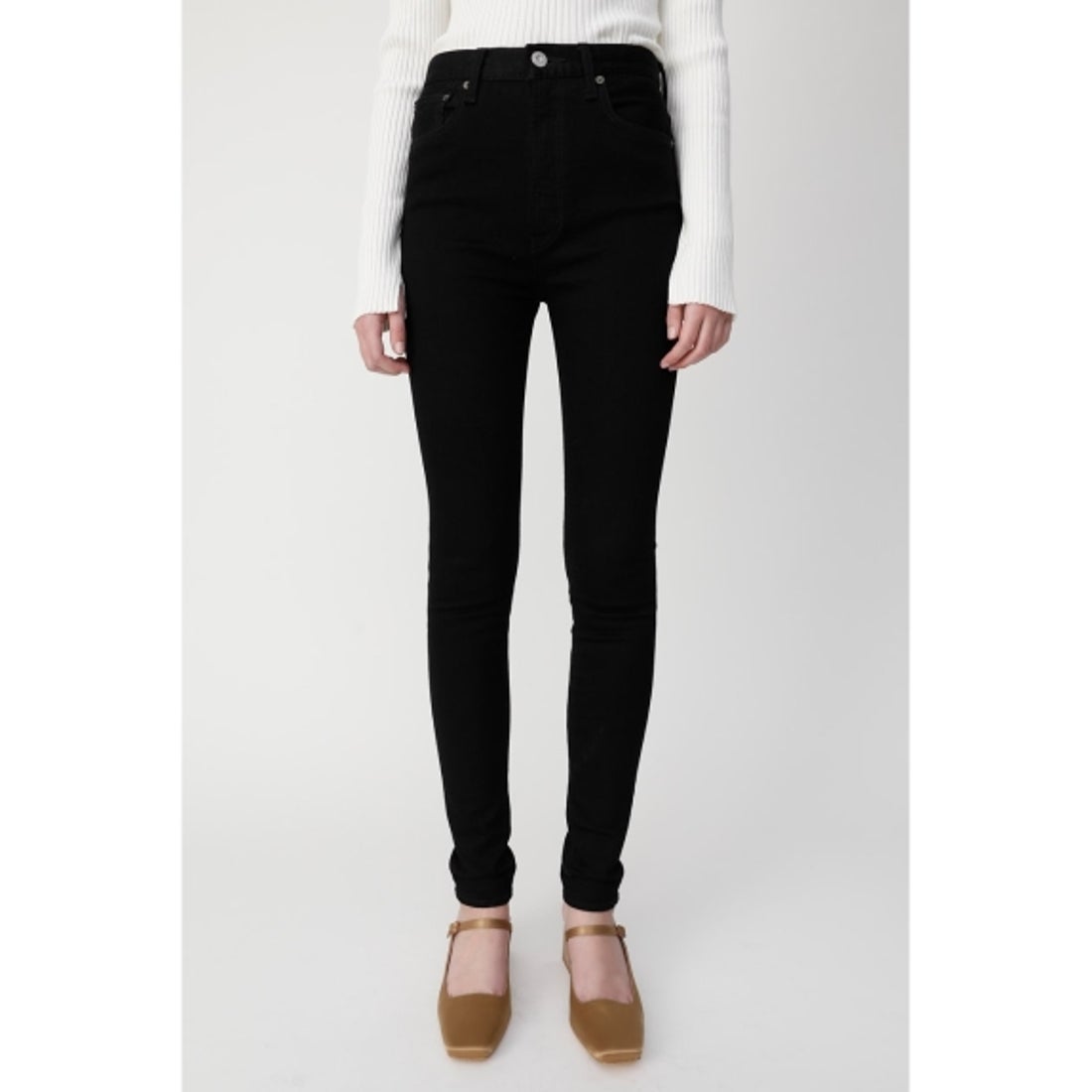 MOUSSY HW Rebirth BLACK SKINNY（L） （BLK） -ファッション通販 