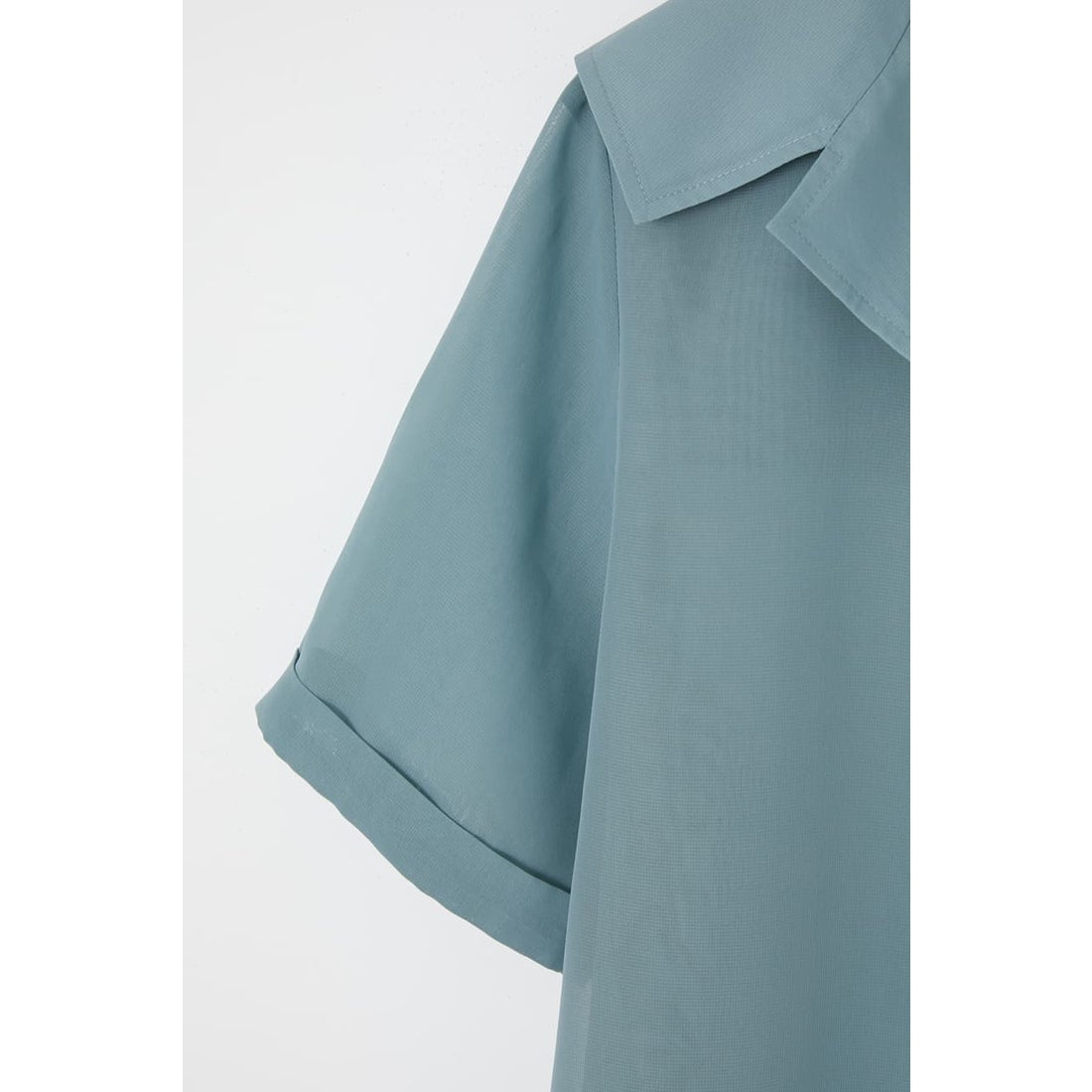 MOUSSY SAILOR COLLAR SHEER シャツ BLK -ファッション通販 FASHION WALKER
