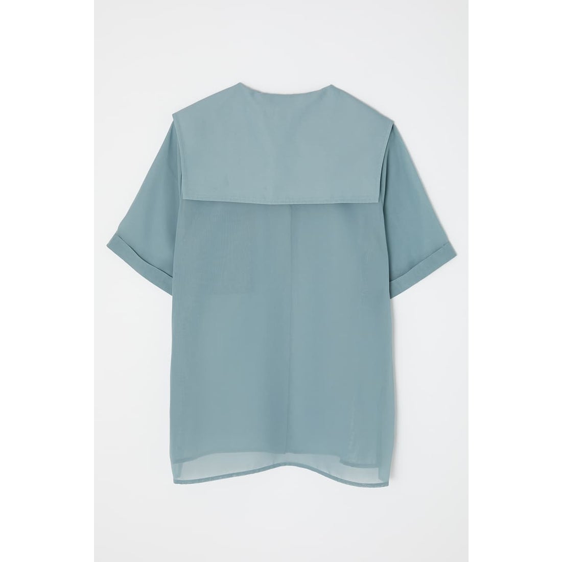 MOUSSY SAILOR COLLAR SHEER シャツ BLK -ファッション通販 FASHION WALKER