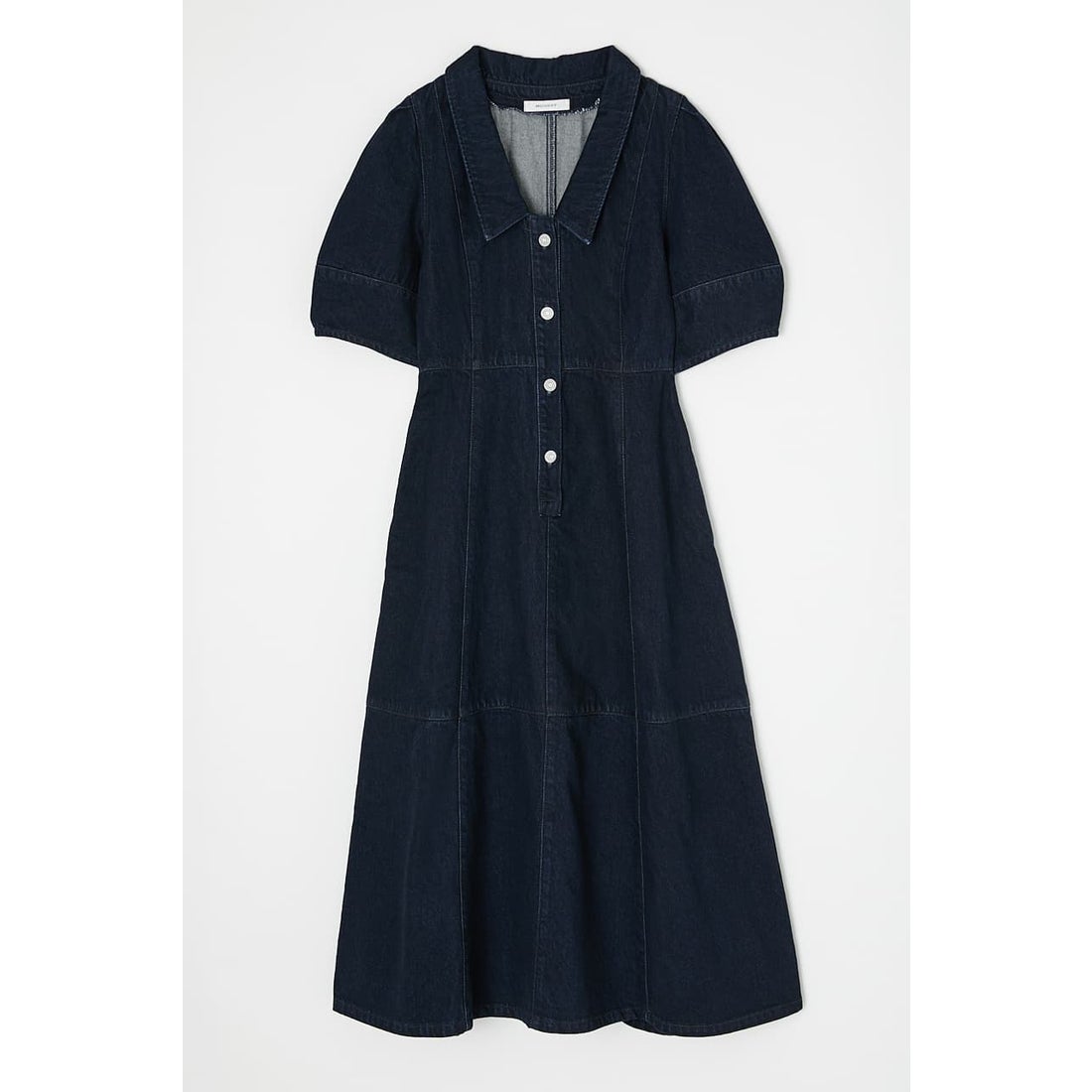 MOUSSY BIG COLLAR MIDI ドレス One Wash1 -ファッション通販 FASHION 