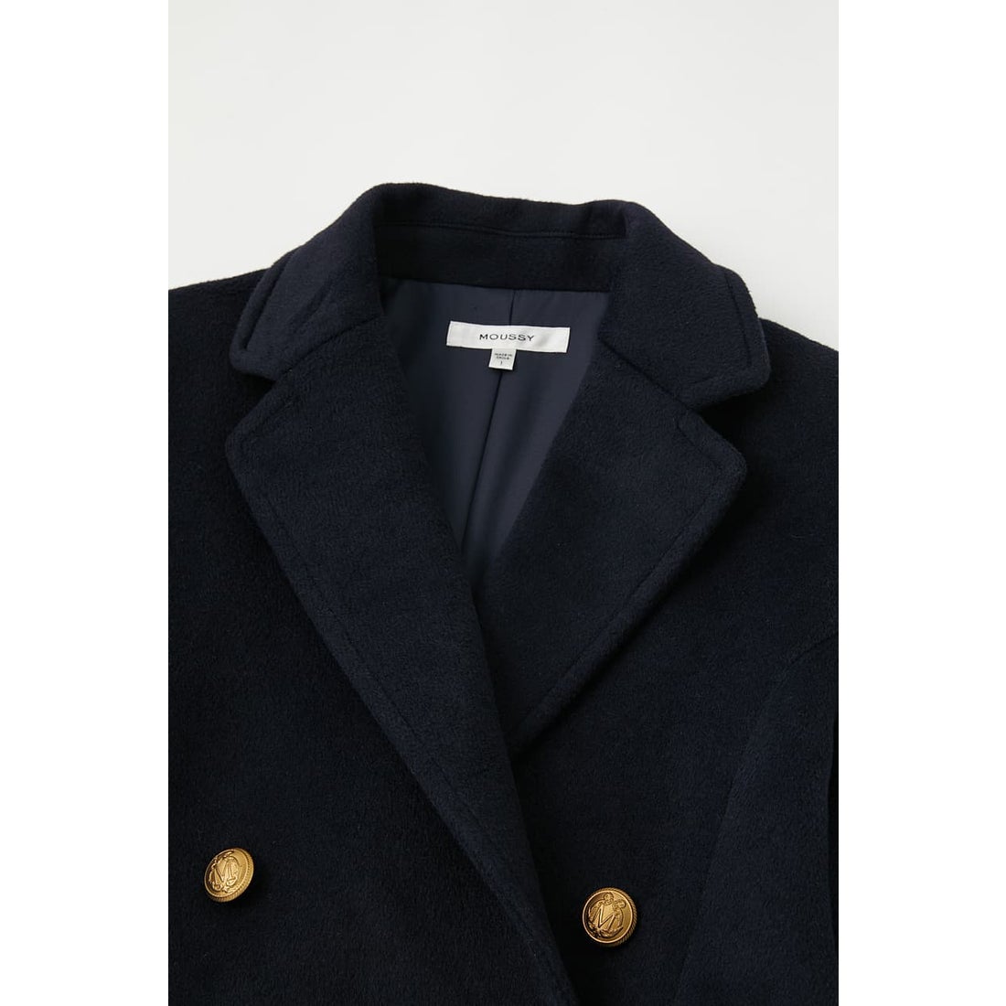 MOUSSY MAXI TAILOR COLLAR コート L/BEG1 -靴＆ファッション通販 
