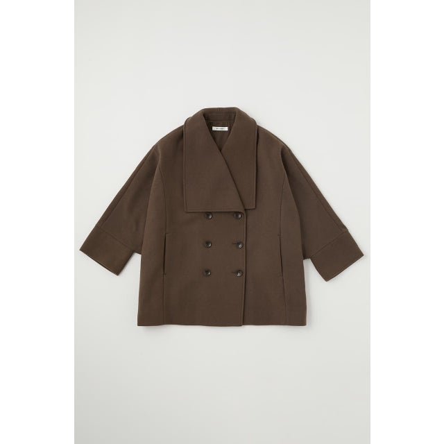 MOUSSY BIG COLLAR PONCHO コート GRY -ファッション通販 FASHION WALKER