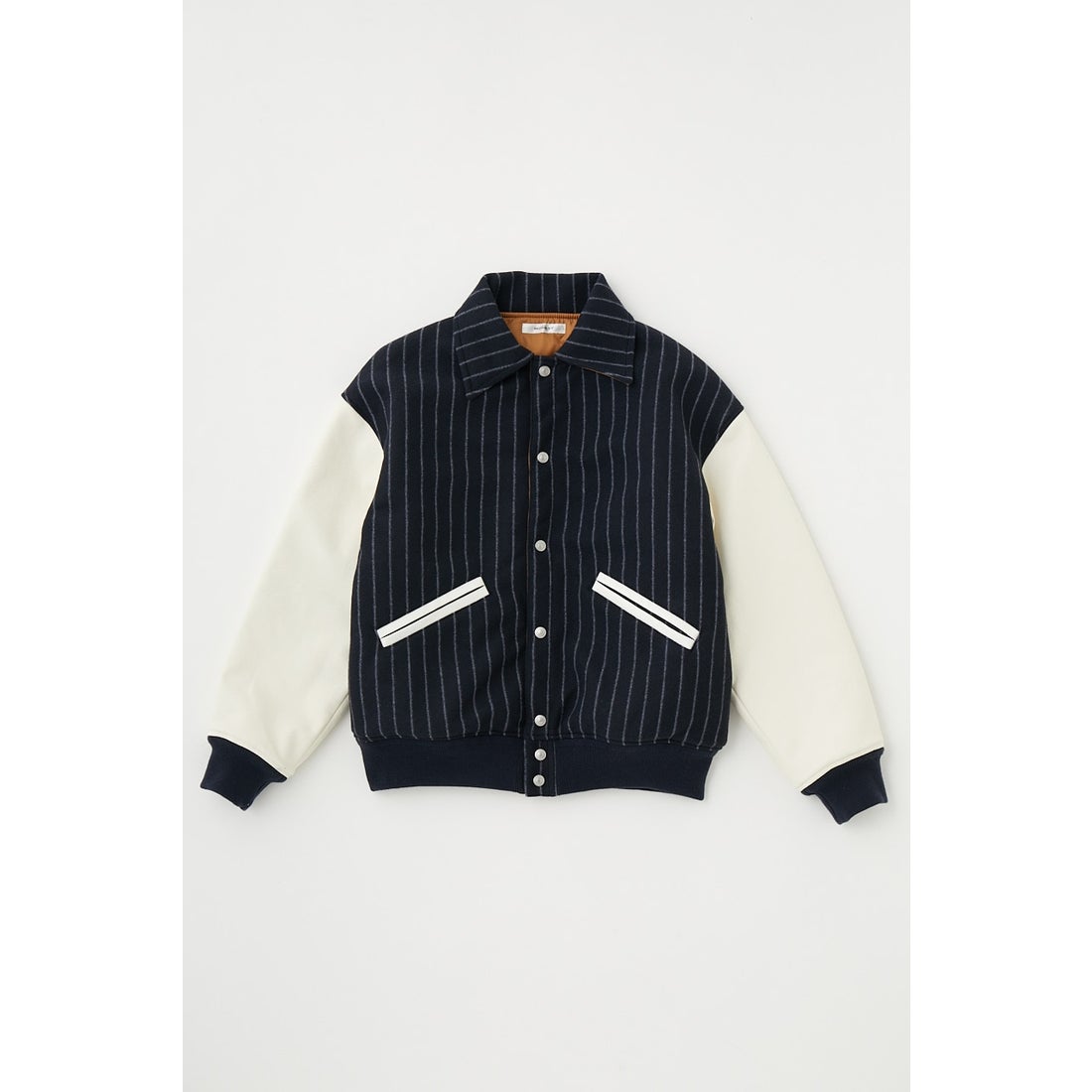 MOUSSY OVERSIZED VERSITY ジャケット 柄NVY5 -ファッション通販 