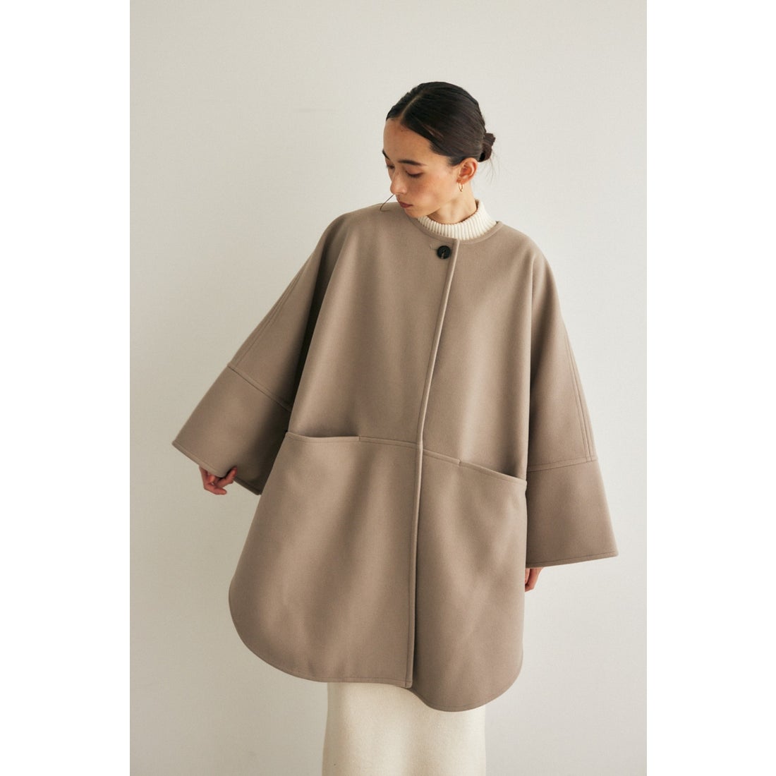 MOUSSY CAPE コート GRY -ファッション通販 FASHION WALKER