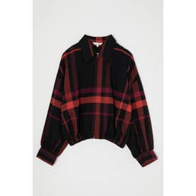 ZIP UP CHECK シャツ RED