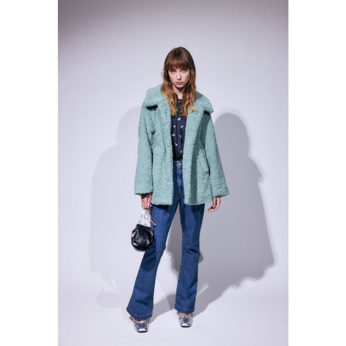 MOUSSY BAL COLLAR BOA SHORT コート L/GRN1 -ファッション通販 