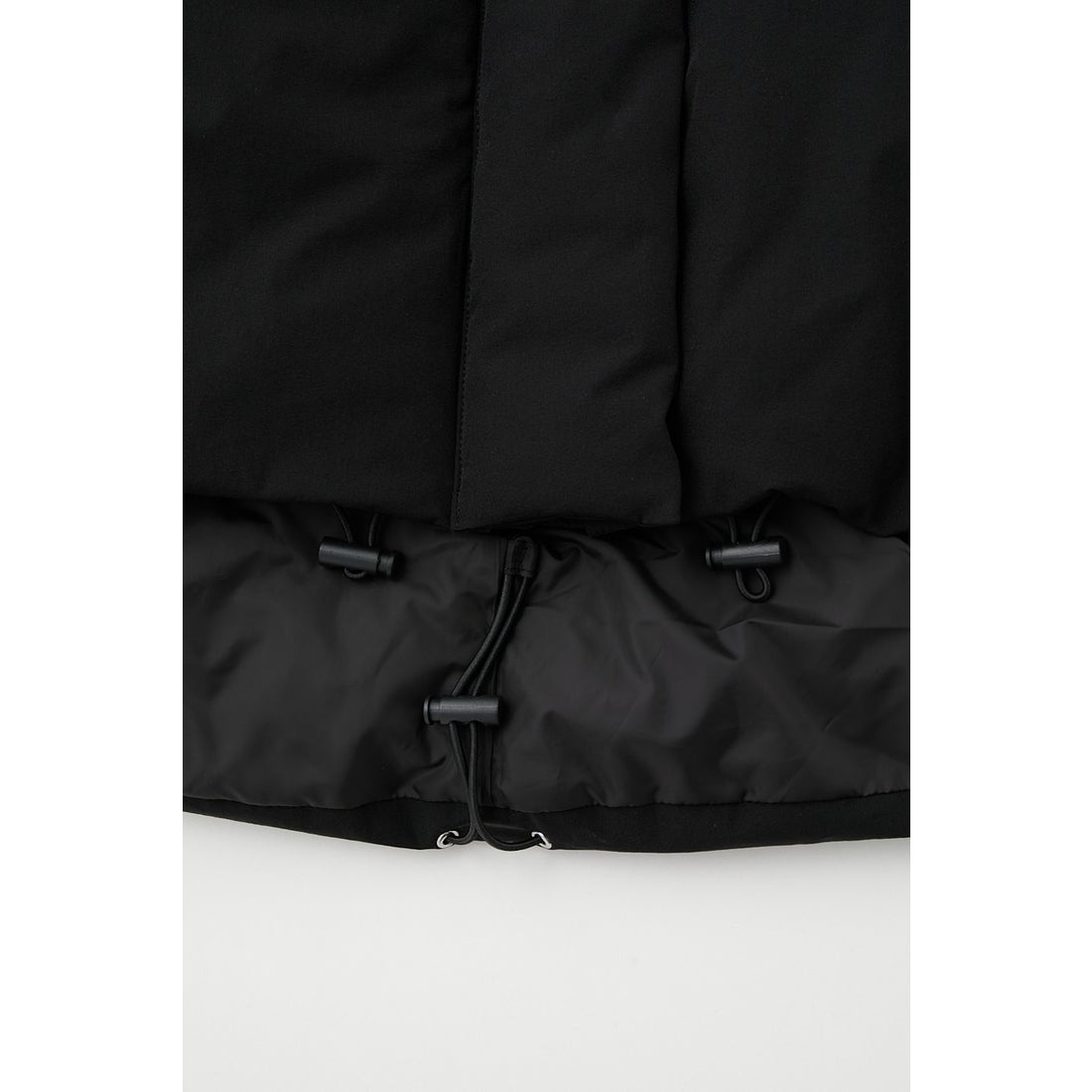 MOUSSY HOODED MIDDLE PUFFER ジャケット BLK -ファッション通販 