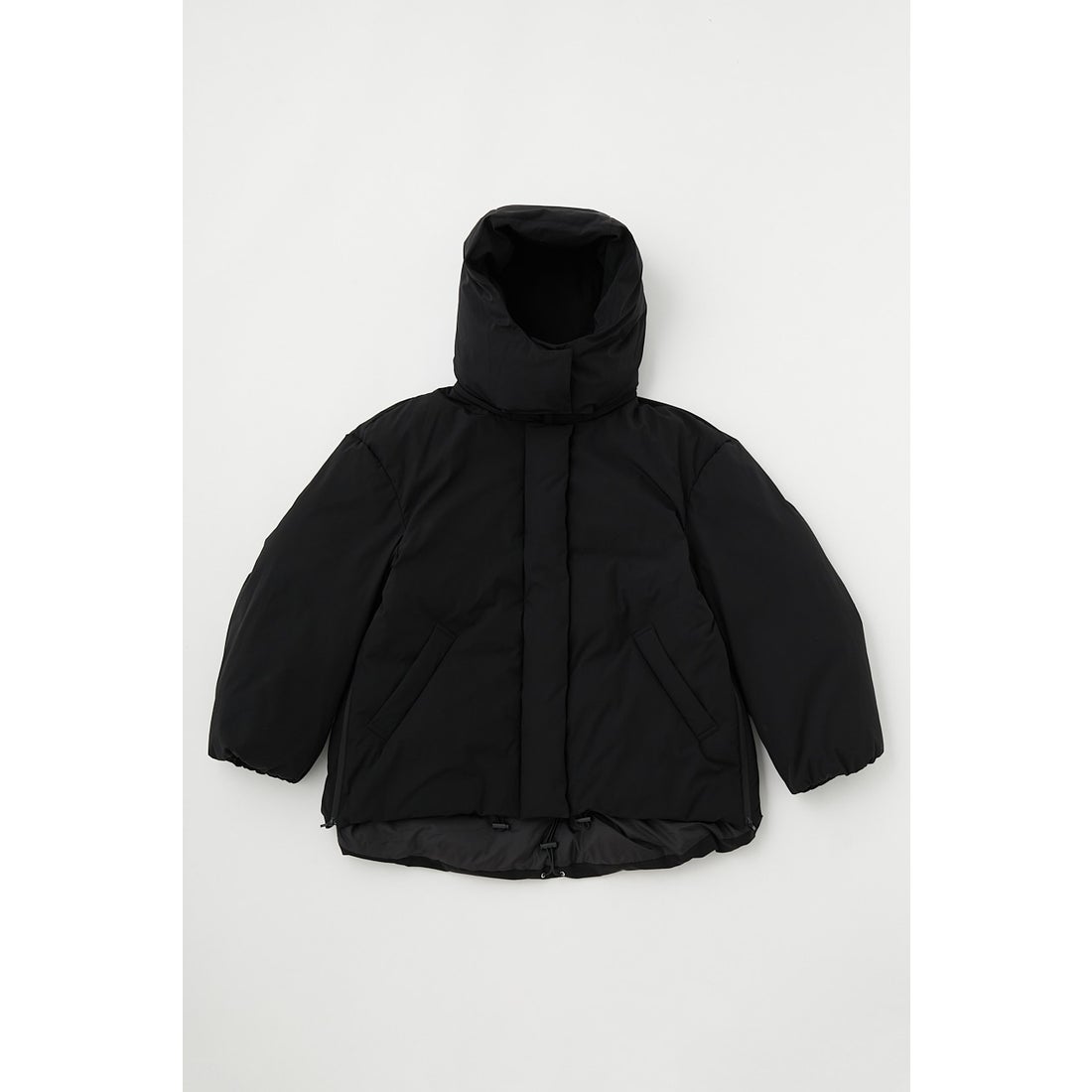 MOUSSY HOODED MIDDLE PUFFER ジャケット BLK -ファッション通販 