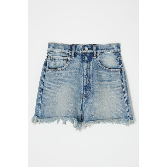 MOUSSY HW CUT OFF ショートパンツ BLU -ファッション通販 FASHION WALKER