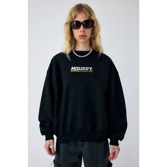 MOUSSY SPORT LOGO プルオーバー L/BLK1 -ファッション通販 FASHION WALKER