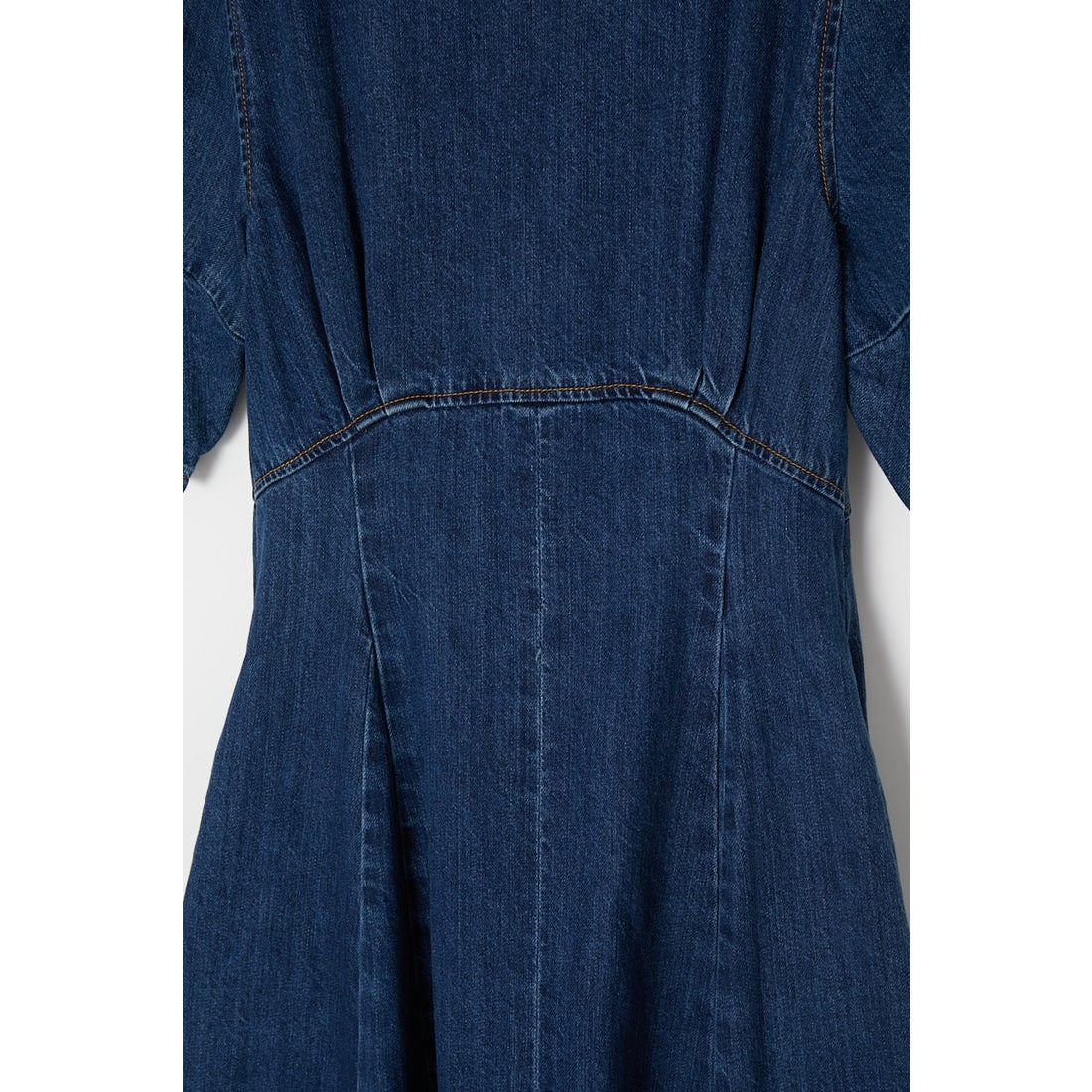 MOUSSY H／S COCOON SLEEVE FLARE ドレス BLU -ファッション通販