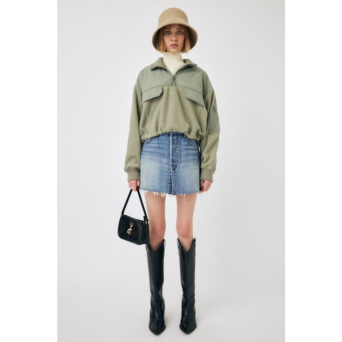 MOUSSY FLEECE COMBINATION トップス KHA -ファッション通販 FASHION 