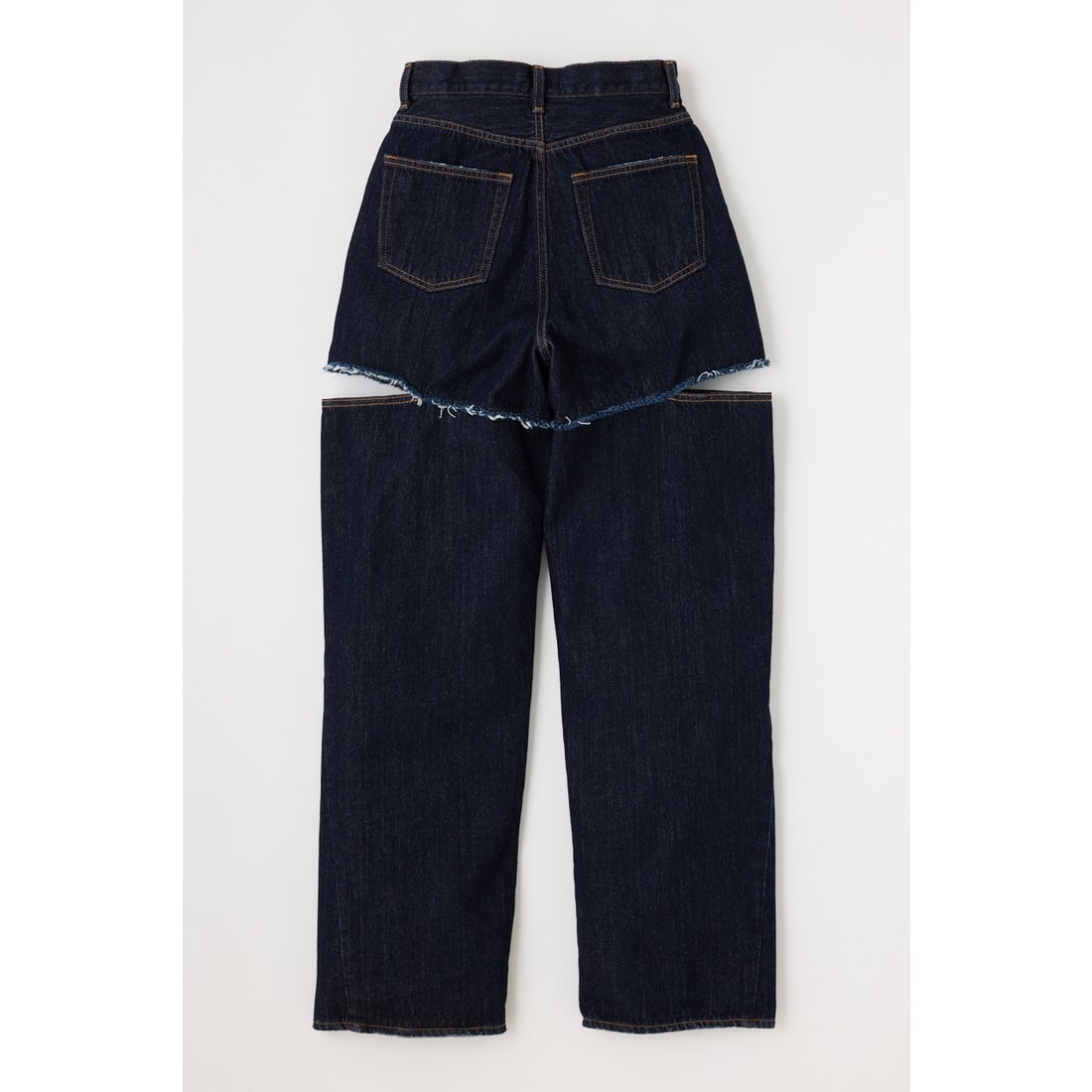 MOUSSY CUT OUT WIDE STRAIGHT One Wash1 -ファッション通販 FASHION 