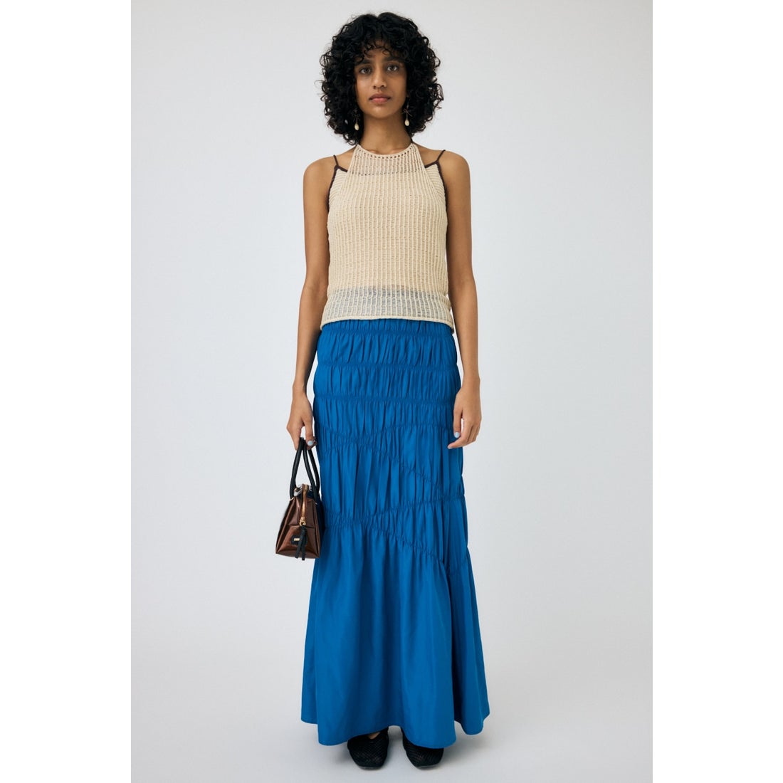 MOUSSY MESH KNIT キャミソール BRN -ファッション通販 FASHION WALKER